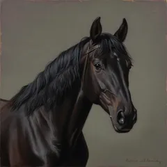 Portrait illustration of Duchess from Black Beauty