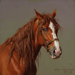 Portrait illustration of Ginger from Black Beauty
