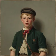 Portrait illustration of James Howard from Black Beauty