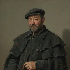 Portrait illustration of Jerry Barker from Black Beauty