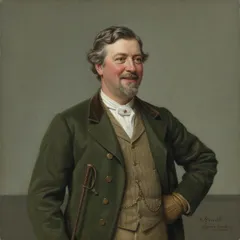 Portrait illustration of Squire Gordon from Black Beauty