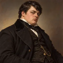 Portrait illustration of Bentley Drummle from Great Expectations