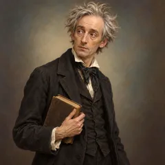 Portrait illustration of Matthew Pocket from Great Expectations