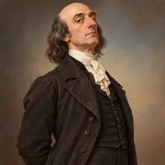 Portrait illustration of Mr. Wopsle from Great Expectations