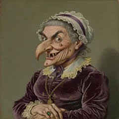 Portrait illustration of The Duchess from Alice's Adventures in Wonderland