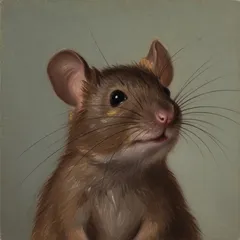 Portrait illustration of The Mouse from Alice's Adventures in Wonderland