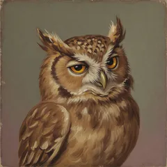 Portrait illustration of Owl from Winnie-the-Pooh