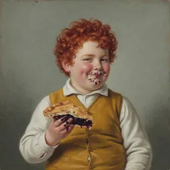 Portrait illustration of Georgie Peorgie from Mother Goose Nursery Rhymes