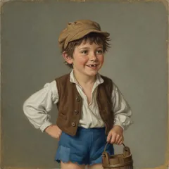 Portrait illustration of Jack from Mother Goose Nursery Rhymes