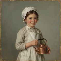 Portrait illustration of Polly from Mother Goose Nursery Rhymes