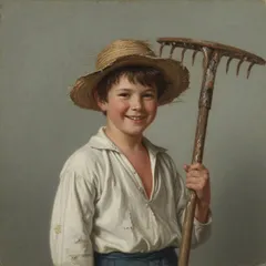 Portrait illustration of Willy Boy from Mother Goose Nursery Rhymes