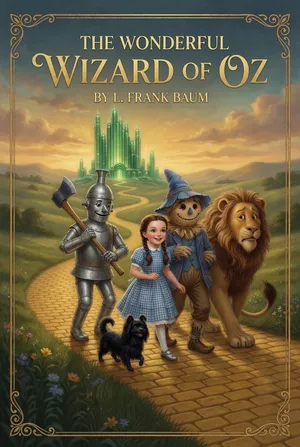 Cover illustration for The Wonderful Wizard of Oz