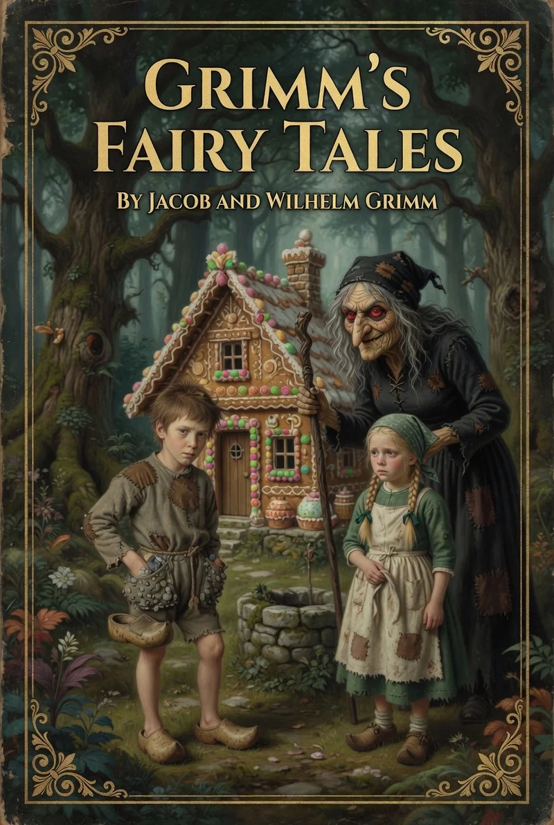 Cover illustration for Grimm's Fairy Tales