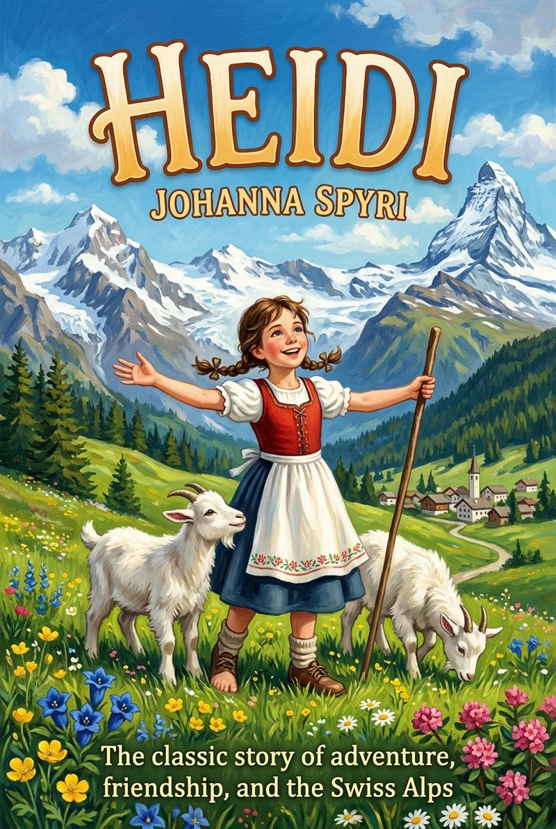 Cover illustration for Heidi