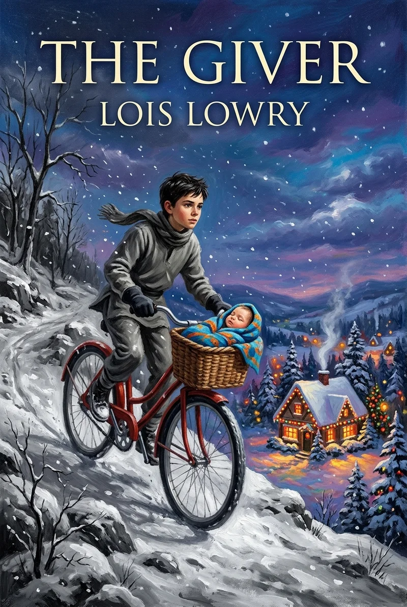 Cover illustration for The Giver
