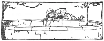 A freckled teenage boy shares bread with a small gray-bearded old man on a log in a forest.