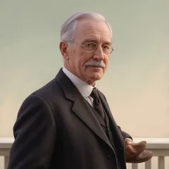 Portrait illustration of Judge Scott from White Fang