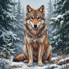 Portrait illustration of Kiche from White Fang