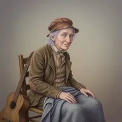 Portrait illustration of De Lacey from Frankenstein