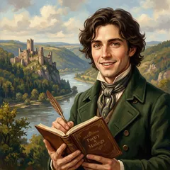 Portrait illustration of Henry Clerval from Frankenstein