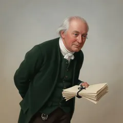 Portrait illustration of Mr. Kirwin from Frankenstein