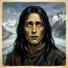 Portrait illustration of The Creature from Frankenstein