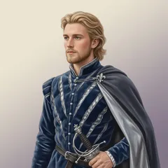 Portrait illustration of Laertes from Hamlet