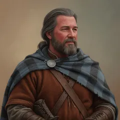 Portrait illustration of Banquo from Macbeth