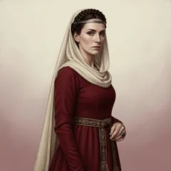 Portrait illustration of Lady Macbeth from Macbeth