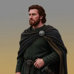 Portrait illustration of Macbeth from Macbeth