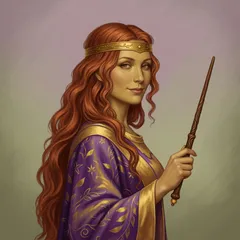 Portrait illustration of Circe from The Odyssey