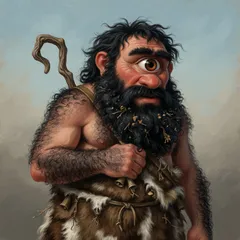 Portrait illustration of Polyphemus from The Odyssey