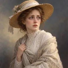 Portrait illustration of Mrs. Elphinstone from The War of the Worlds