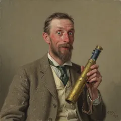 Portrait illustration of Ogilvy from The War of the Worlds