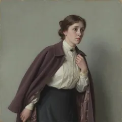 Portrait illustration of The Narrator's Wife from The War of the Worlds