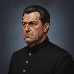 Portrait illustration of O'Brien from 1984