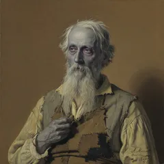 Portrait illustration of Doctor Alexandre Manette from A Tale of Two Cities