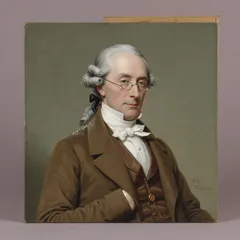 Portrait illustration of Jarvis Lorry from A Tale of Two Cities