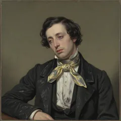 Portrait illustration of Sydney Carton from A Tale of Two Cities