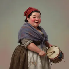 Portrait illustration of The Vengeance from A Tale of Two Cities