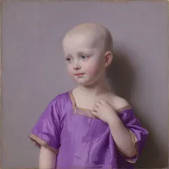 Portrait illustration of An Eloi from The Time Machine