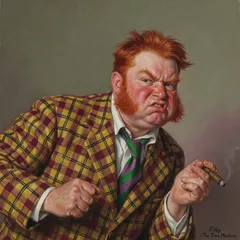 Portrait illustration of Filby from The Time Machine