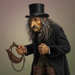 Portrait illustration of Dr. Grimesby Roylott from The Adventures of Sherlock Holmes