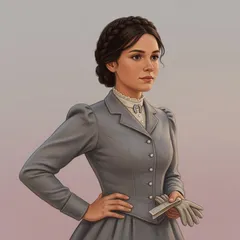 Portrait illustration of Hatty Doran from The Adventures of Sherlock Holmes