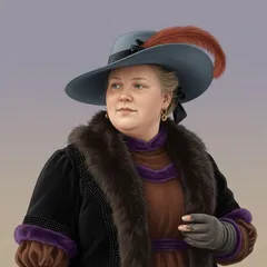 Portrait illustration of Mary Sutherland from The Adventures of Sherlock Holmes