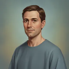 Portrait illustration of Father from The Giver