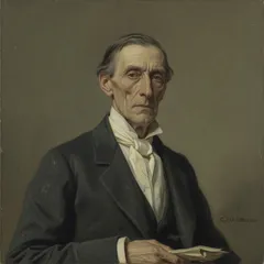 Portrait illustration of Mr. Gabriel John Utterson from The Strange Case of Dr. Jekyll and Mr. Hyde