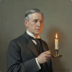 Portrait illustration of Poole from The Strange Case of Dr. Jekyll and Mr. Hyde