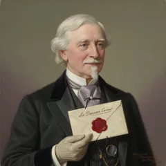 Portrait illustration of Sir Danvers Carew from The Strange Case of Dr. Jekyll and Mr. Hyde