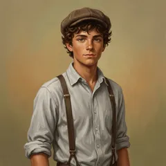 Portrait illustration of Gilbert Blythe from Anne of Green Gables